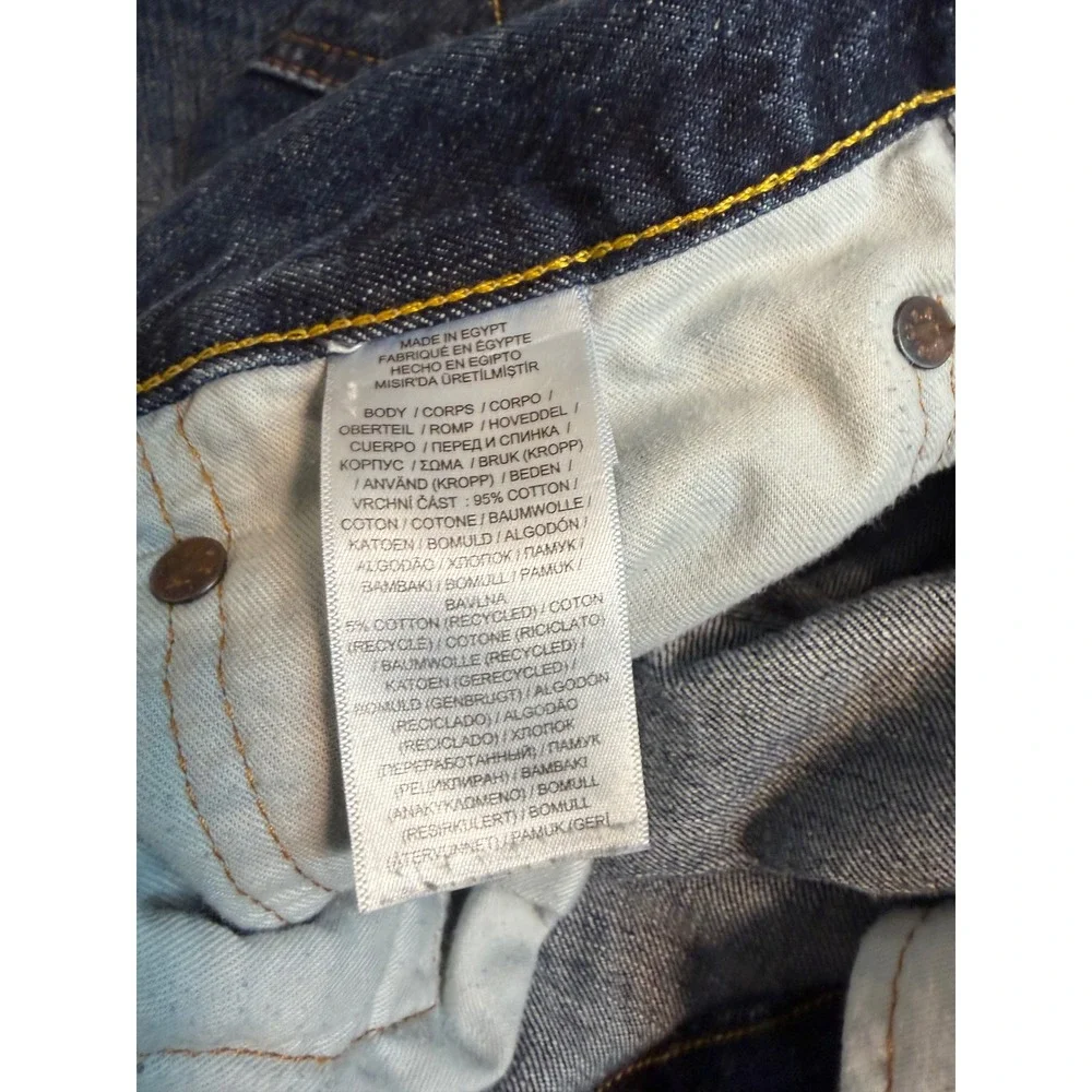 Polo Ralph Lauren Classic Fit Distressed Repaired Blue Jeans 40x32 Mens